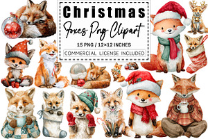 Christmas Foxes PNG, a Graphic by CitraGraphics