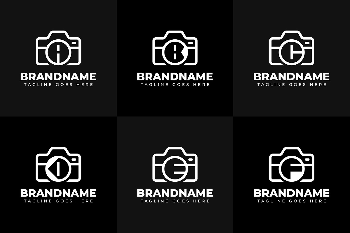 Letter A B C D E F Camera Logo, a Branding & Logo Template by Pray Art Design Studio (Photo 2 of 2)