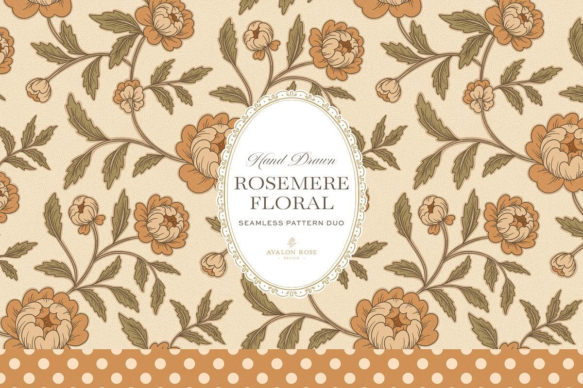 Rosemere Floral Pattern Bundle, a Pattern Graphic by Eclectic Anthology (Photo 3 of 19)