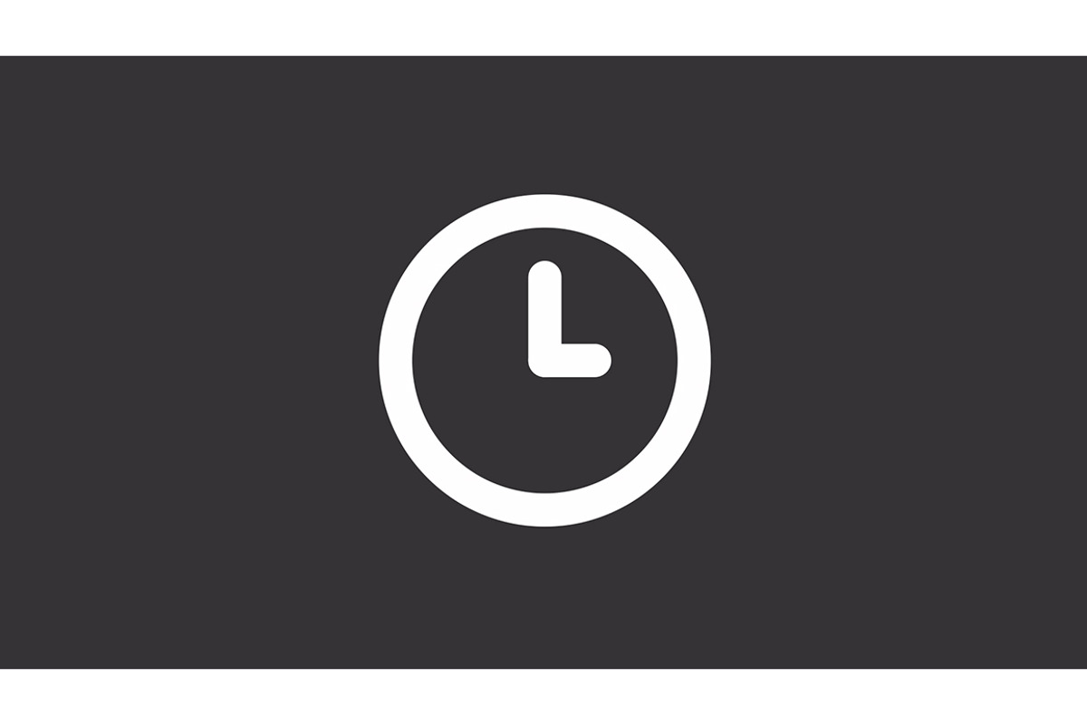 Animated clock white line ui icon, an Outline Icon by IMG Visuals