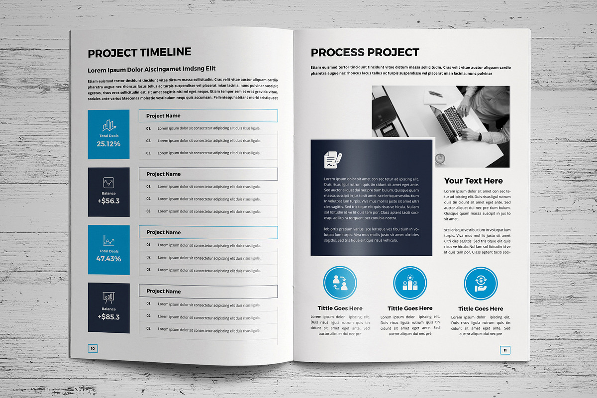 Project Proposal Template V8, a Stationery Template by JanySultana (Photo 6 of 12)