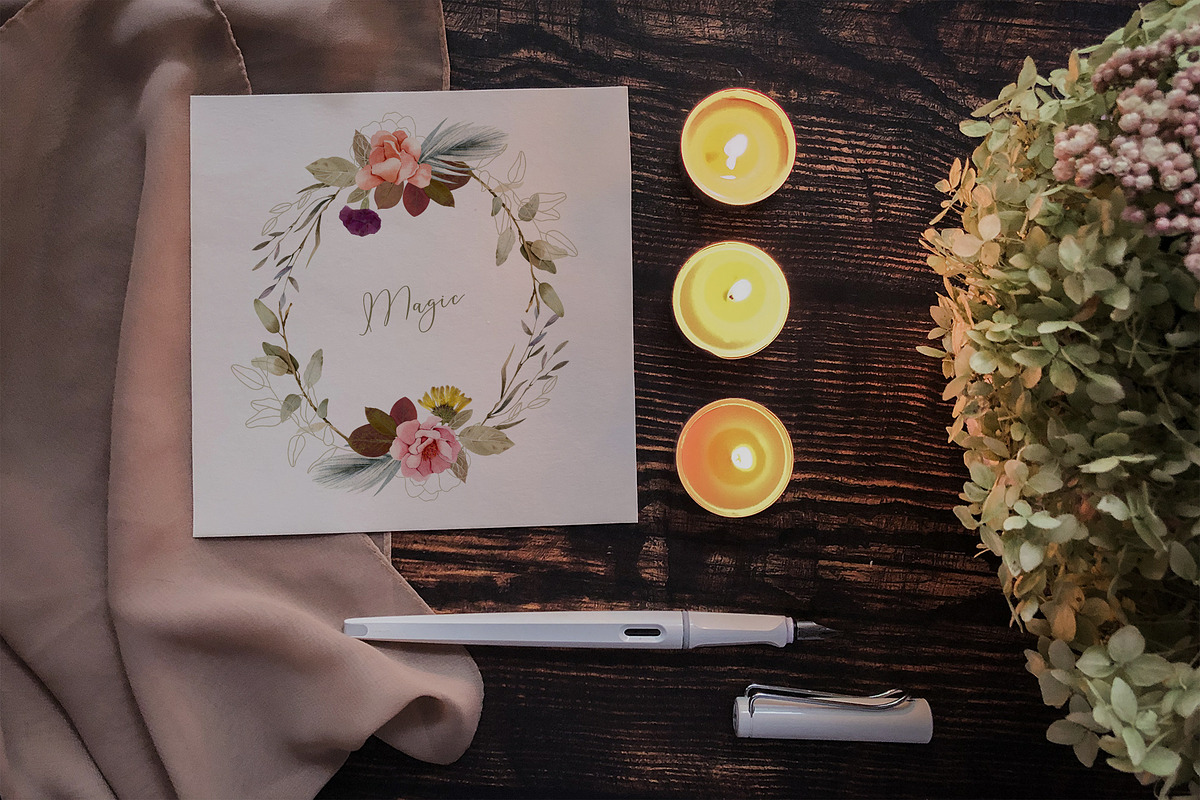 Magic Flowers - watercolor collectio, an Object Graphic by Julia M. Watercolor (Photo 14 of 14)