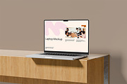 Laptop Mockup, a Wearable Device Mockup by Pikachudesign (Thumbnail 3 of 4)