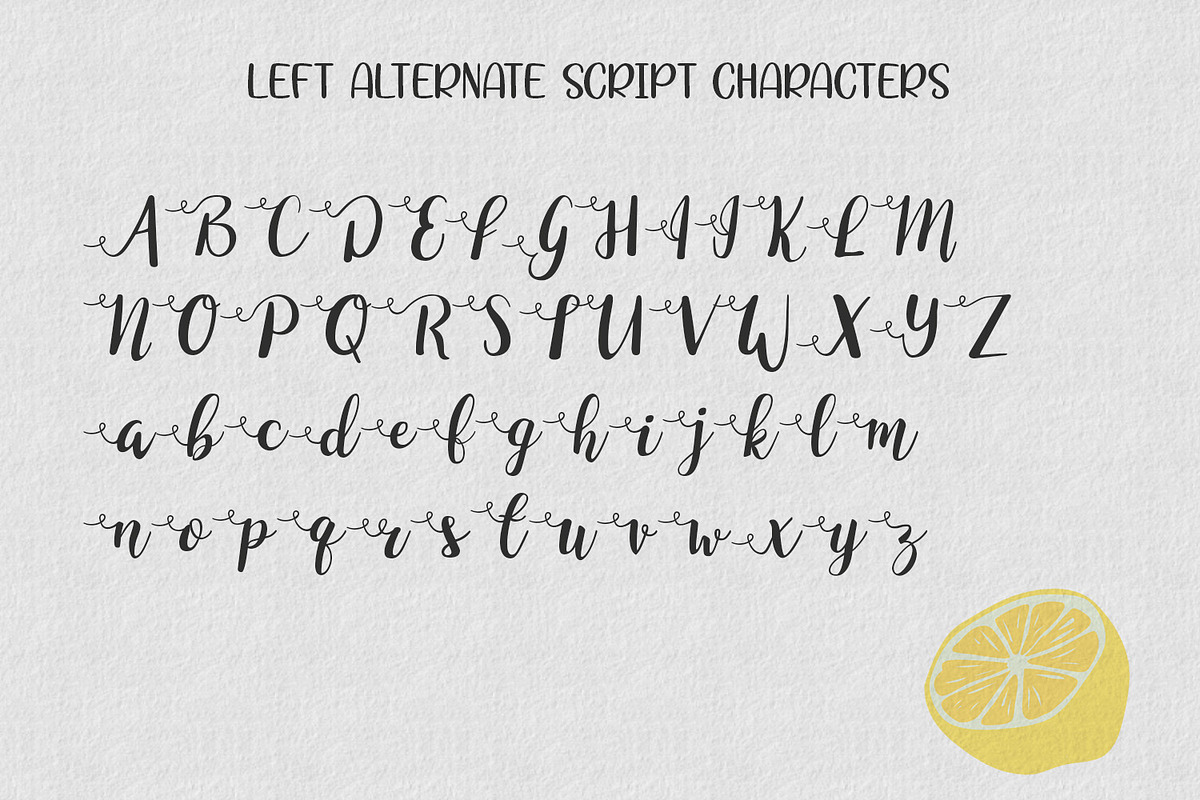 Lemon Zest Script preview 3