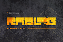 Rablog - Powerful Display Font