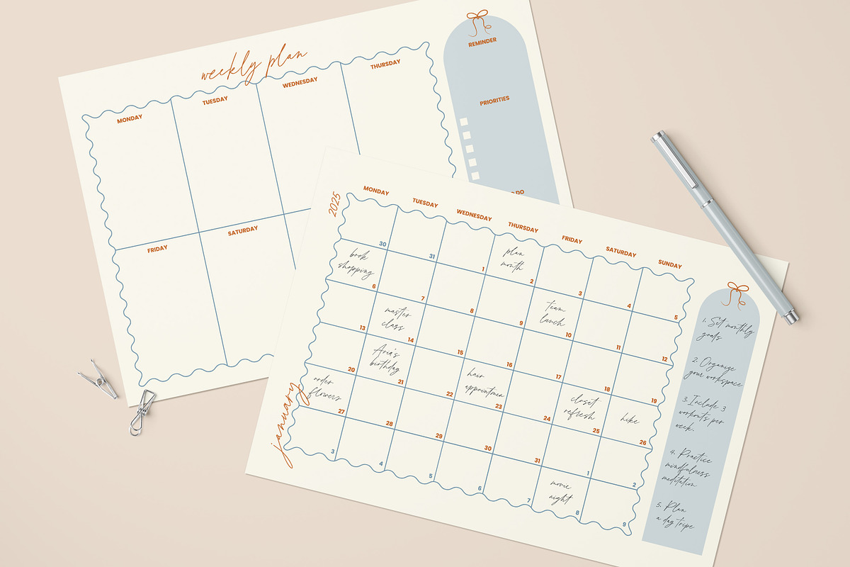 2025 Calendar and Planner, a Templates & Theme by May Motif (Photo 5 of 12)