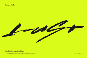 Lust | Handwritten Cyber Brush Font