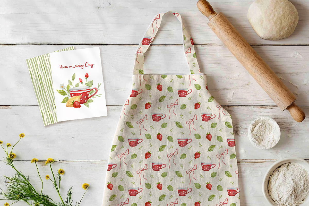 Cottage Kitchen Watercolor, a Decorative Illustration by Anna Druzhkova (Photo 33 of 36)