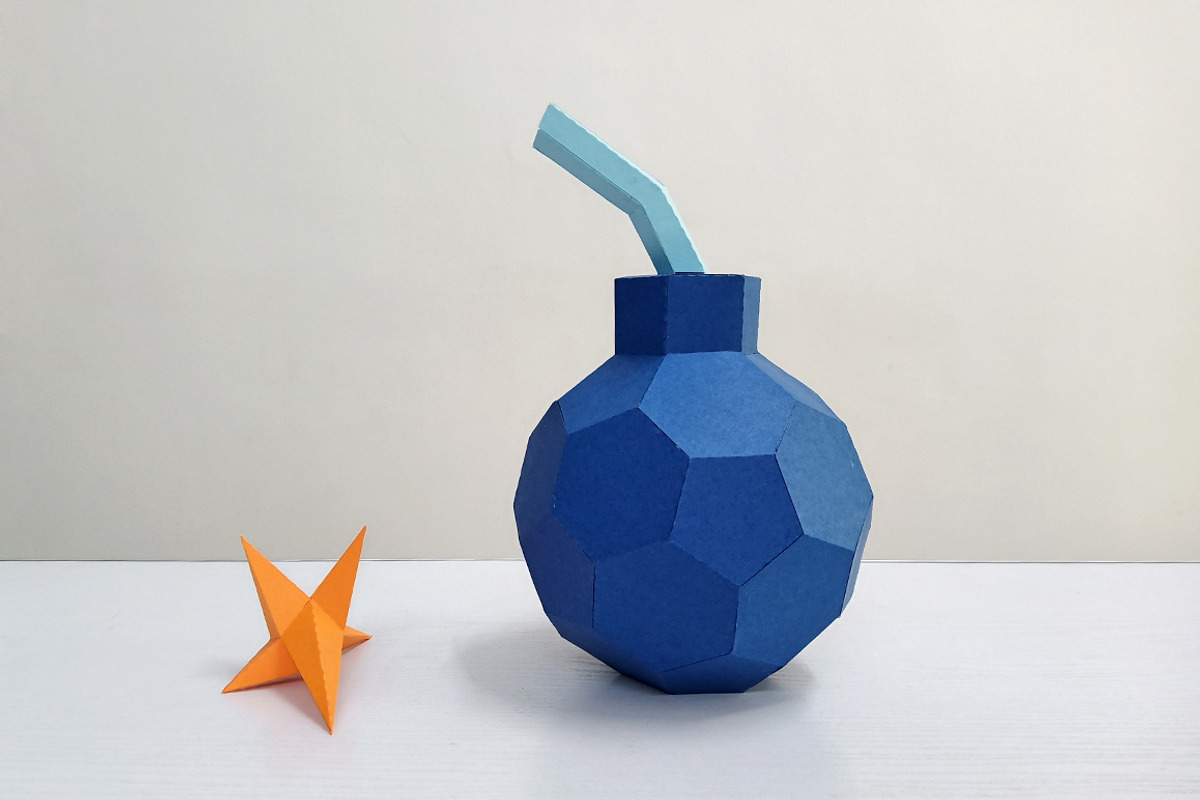 DIY Cannon Bomb - 3d papercraft, a Templates & Theme by PAPER amaze (Photo 5 of 5)
