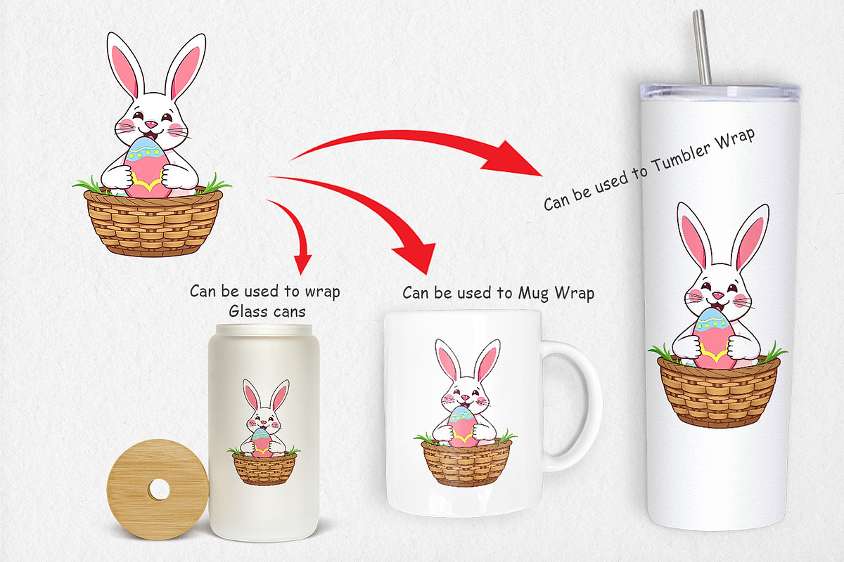 Easter Bunny Clipart, a Graphic by Artnoy (Photo 4 of 5)