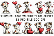 Whimsical Dogs Valentine's Day Clipa, an Illustration by Libby Wishes (Thumbnail 5 of 6)