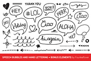 Vector Speech Bubbles Set, a Texture Illustration by FourLeafLover (Thumbnail 4 of 10)