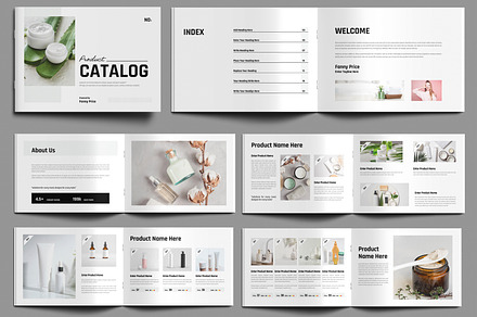 Minimalist Beauty Product Catalog, a Brochure Template by MightyDesign