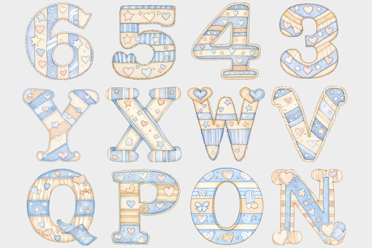 Baby Nursery Alphabet Clipart, a Seasonal Illustration by Design Market (Photo 3 of 5)