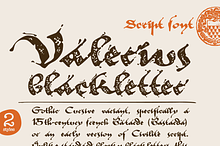 Valerius Elegant Blackletter Script