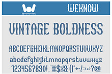 Vintage Boldness font