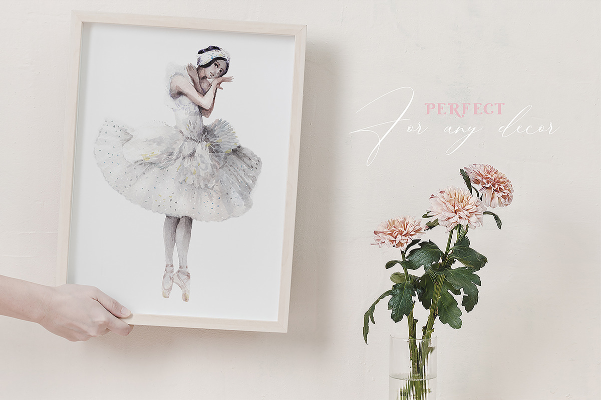 ON POINTE - Watercolor Ballet Set, an Object Illustration by Kaleriia (Photo 9 of 10)