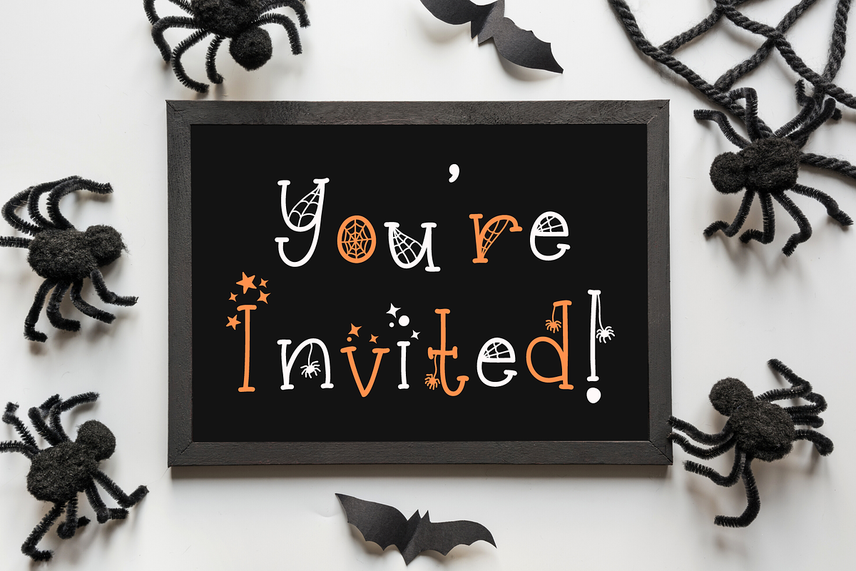 Spookerly Halloween Font, a Serif Font by Dancing with Ink (Photo 4 of 25)