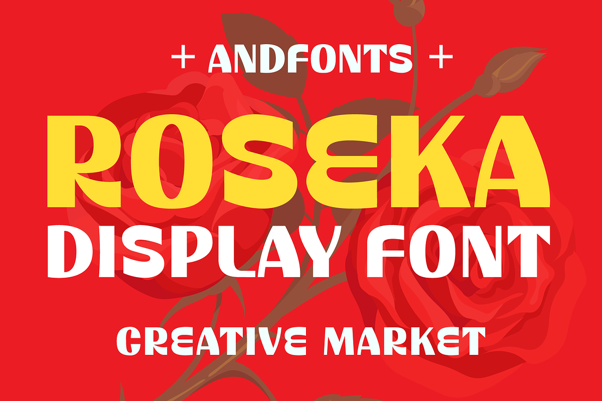 Roseka Playful Font, a Sans Serif Font by Andfonts (Photo 1 of 8)