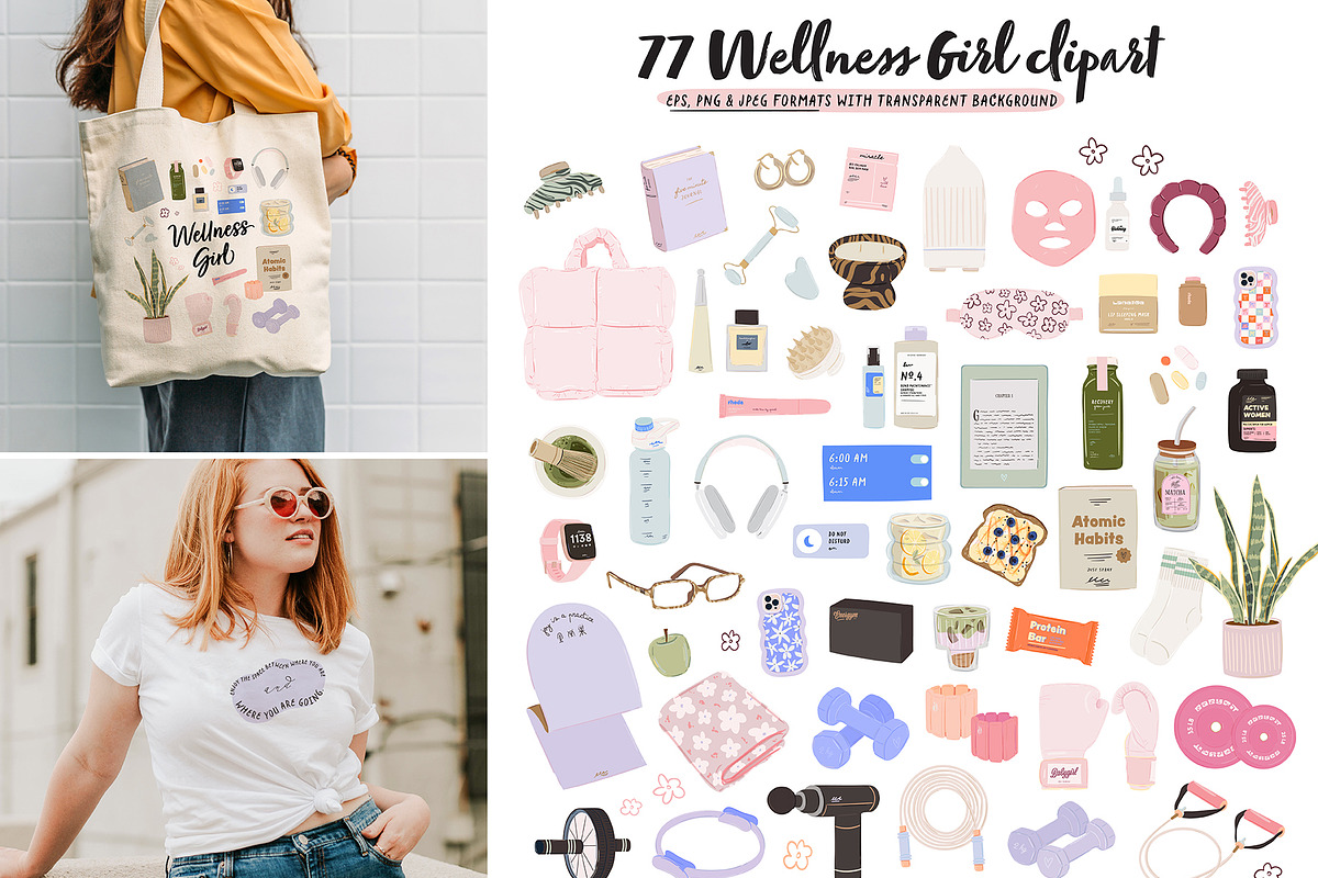 Cute Girly Clipart Bundle, an Object Graphic by Ruslana Lubenets (Photo 25 of 51)