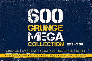 Grunge Texture 600 Mega Collection