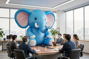 Elephant in the Room Metaphor, a Photo by rarrarorro