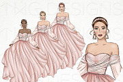 Whimsical Girly Clip Art Bundle, an Illustration by TWG Designs (Thumbnail 4 of 4)