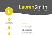 Citrus curve modern resume, a Resume Template by Inkpower (Thumbnail 4 of 5)