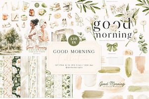Good Morning Collection, a Decorative Illustration by PeDe Designs
