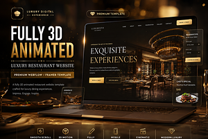 3D Animated Website for Restaurant, a HTML Template by DigitalsDesigns