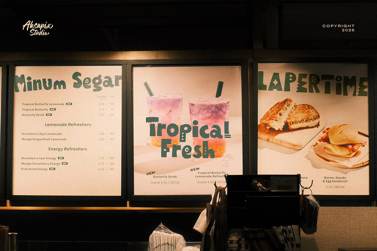 Biku Socha - display font, a Handwritten Font by Aksapix Studio (Photo 7 of 8)
