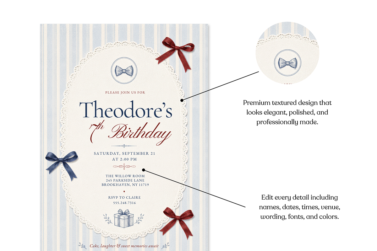Whimsical Birthday Boy Invitation, an Invitation Template by heynomi (Photo 7 of 19)