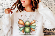 Whimsical spring butterfly clipart, an Illustration by SinaCreation (Thumbnail 9 of 11)