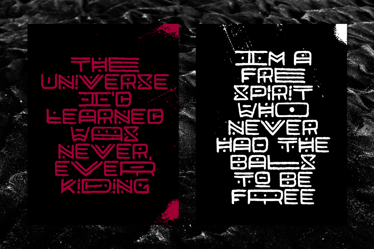 Afrik - Tribal Font preview 3