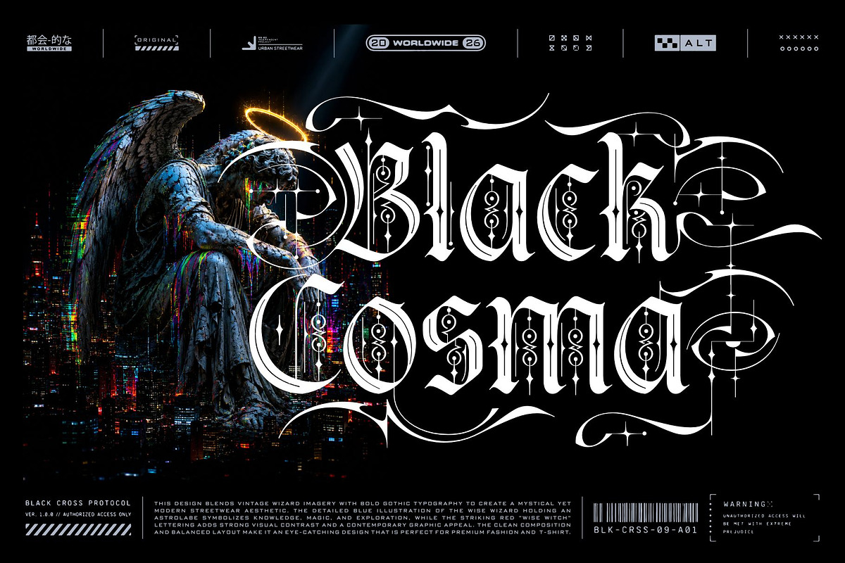 Kraken Gothic Typeface, a Blackletter Font by alit design (Photo 8 of 20)