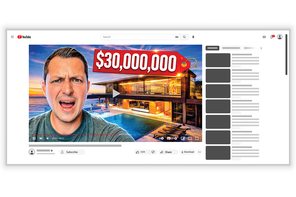 Real estate youtube thumbnail design, a Social Media Template by Workhu (Photo 1 of 2)