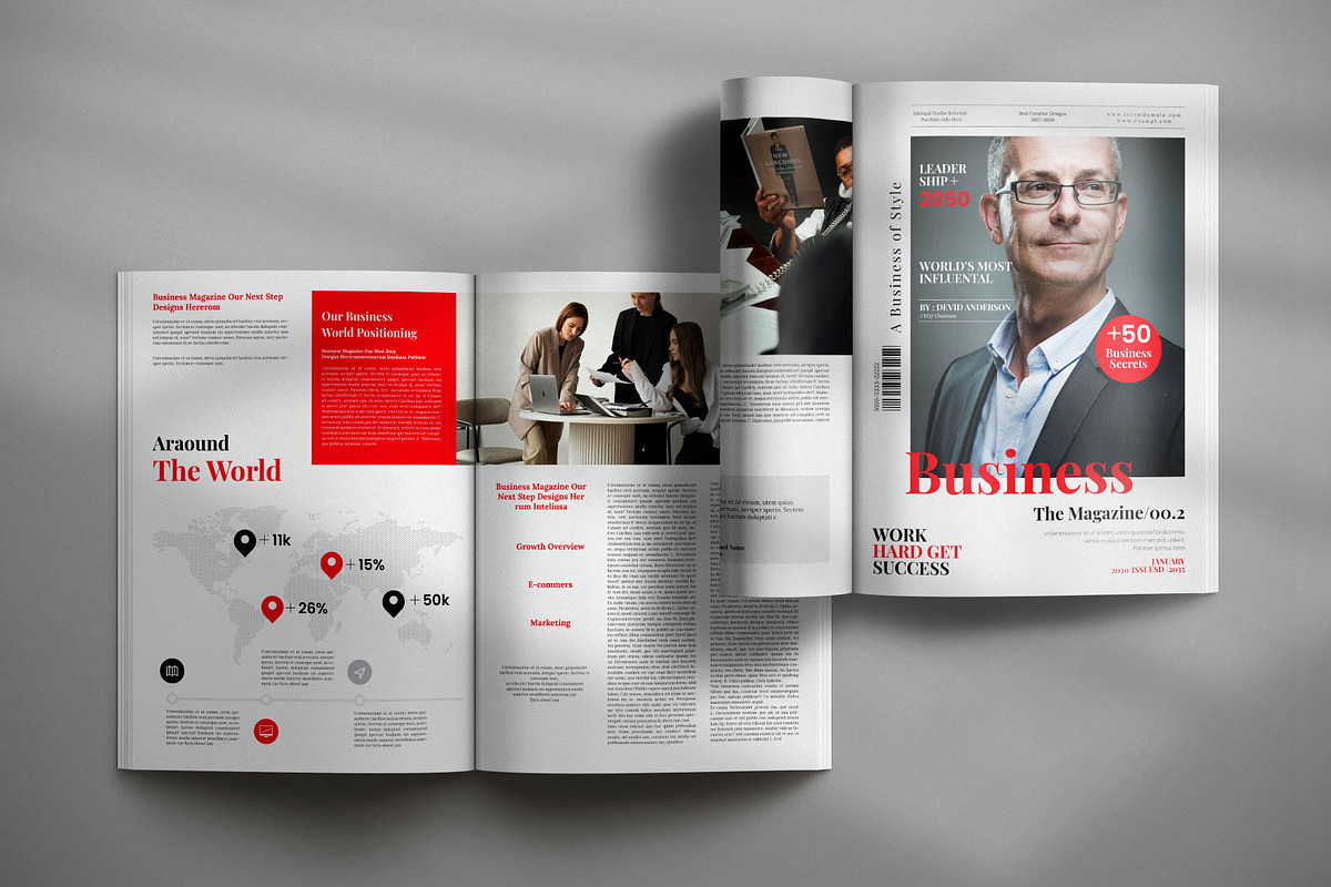 Business Magazine Template, a Magazine Template by Creative-Work (Photo 7 of 8)
