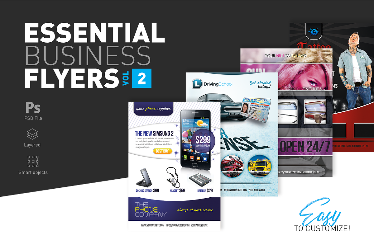 Essential Business Flyers Vol 2, a Flyer Template by Reclameworks