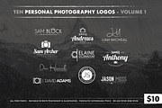 Photography Logos Vol 1, a Branding & Logo Template by Jack Gosbell (Thumbnail 1 of 5)