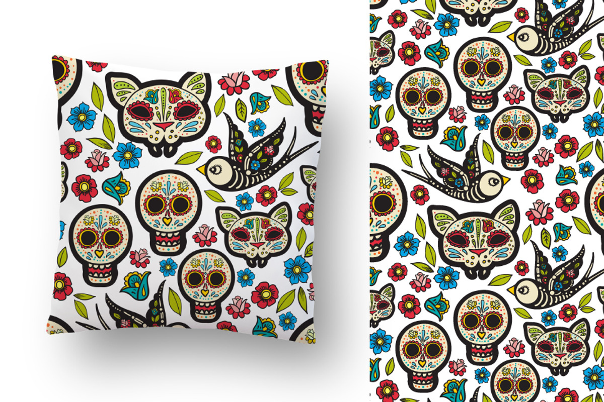 Day of the Dead. Hand drawn set., a Decorative Illustration by KundolaArt (Photo 3 of 8)