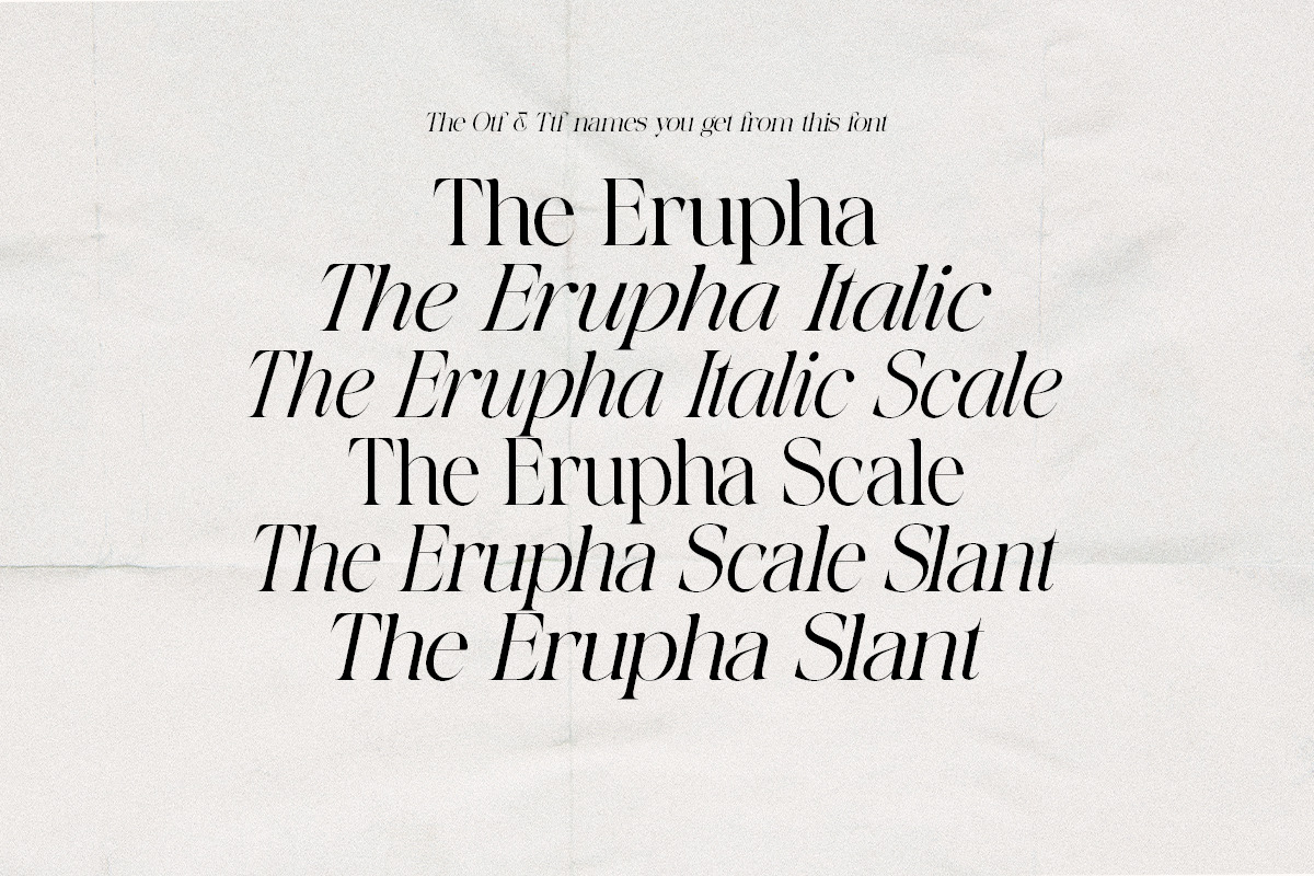 The Erupha Serif | 12 Font Files, a Serif Font by Pista Mova (Photo 14 of 24)