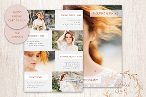 PSD Photo Price Card Template 4