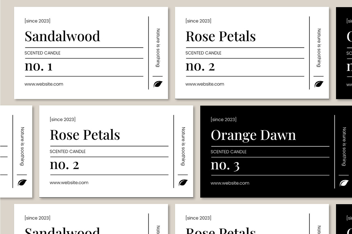 Candle Label Design Canva Template, a Branding & Logo Template by OMii Designs (Photo 4 of 5)