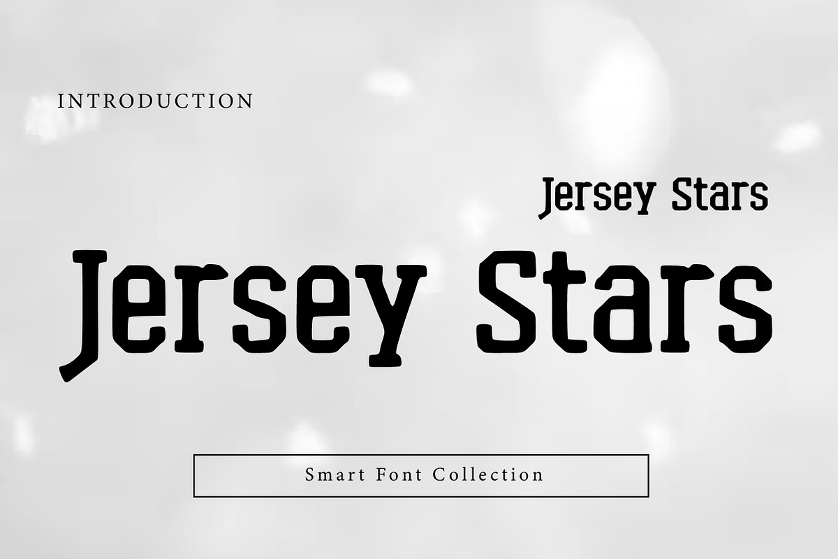 Jersey stars, a Slab Serif Font by Wow Magic (Photo 1 of 3)