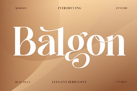 Balgon Serif, a Serif Font by Typehill