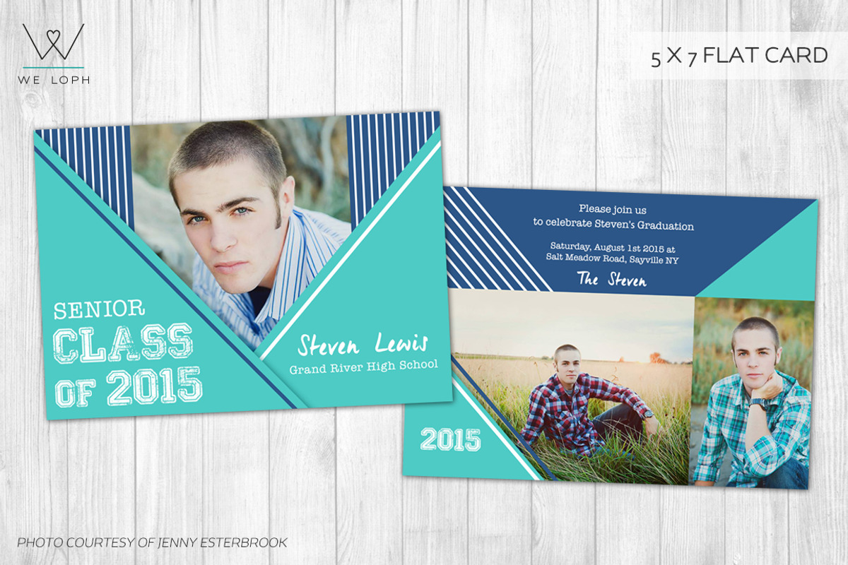 Senior Boy Graduation card template, a Card Template by We♡Loph