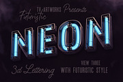 Futuristic Neon 3D Lettering, a Graphic by TVartworks (Thumbnail 4 of 20)