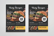 Food flyer design tenplate, a Flyer Template by Workhu (Thumbnail 1 of 3)
