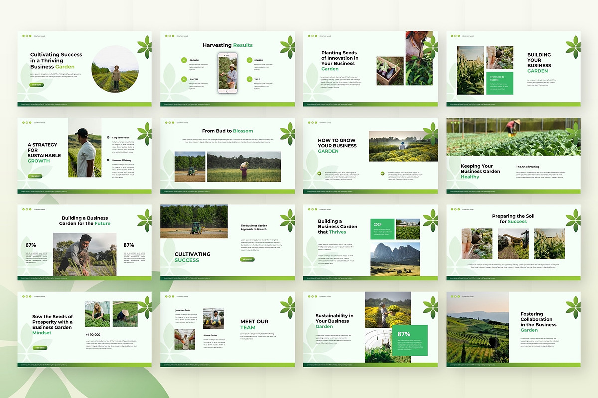Garden Green - Google Slide, a Presentation Template by AQR Studio (Photo 3 of 3)