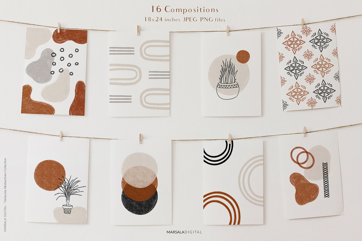 Abstract Graphic Collection Line Art, a Decorative Illustration by Kaya Fonts (Photo 4 of 14)